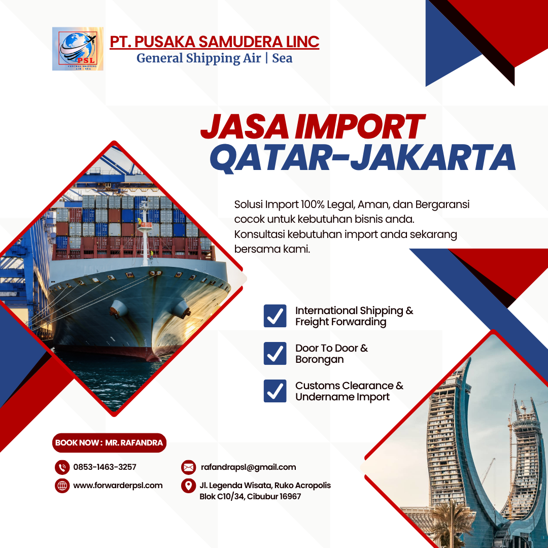 Jasa Import Barang Qatar-Jakarta